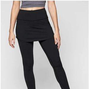 Athleta 2 in 1 high rise chaturanga skirted tights
